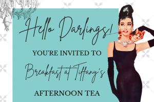 Breakfast at Tiffany's tea invitation